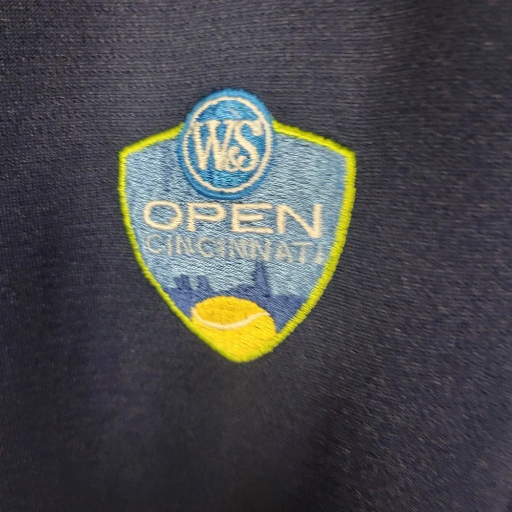 Adidas Mens W&S Open Cincinnati ClimaCool Tennis Shirt Navy Blue 2XL SS